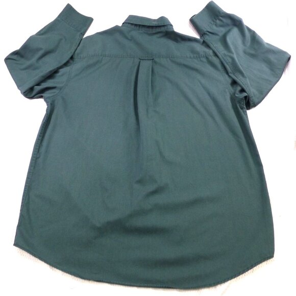 Mack Trucks Bulldog Diesel Trucker Basics Mens Button-Down Shirt Green Lrg - Picture 4 of 7